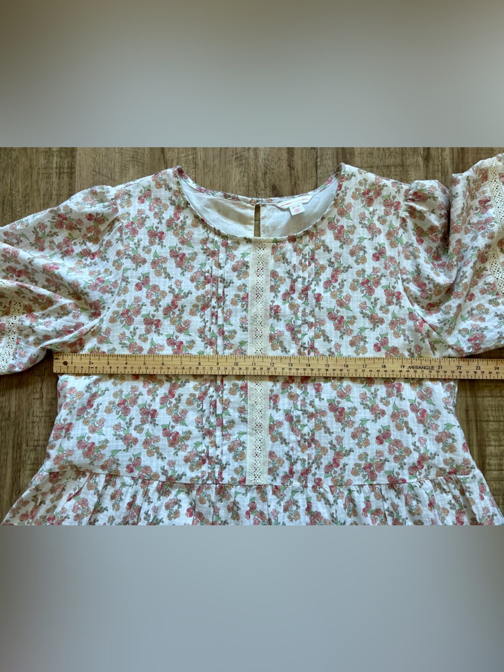 Jillian Harris 🩷 White floral Cotton dress flower dainty romantic summer beachy - Picture 7 of 9